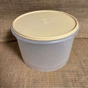 Vintage Tupperware  20 Cup Storage Canister Container clear #267-4 w/Lid 230-20